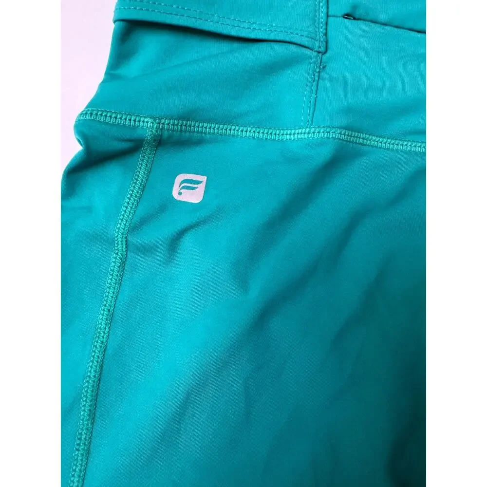 Fabletics Laurel Green Gia Powerlite Mid Rise Crop Leggings XS - Picture 10 of 11